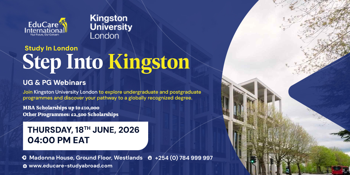 Kingston University UK Webinar | Scholarships, Courses & Admissions