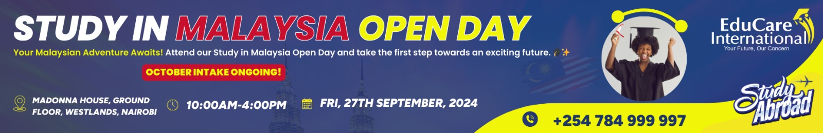 EDUCARE INTERNATIONAL STUDY IN MALAYSIA OPEN DAY THIS FRIDAY!